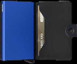 Miniwallet  Secrid  Matte Negro & Azul