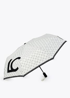 Paraguas Lola Casademunt logo automático blanco
