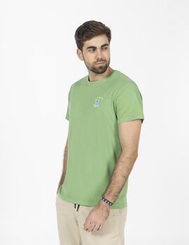 Camiseta elPulpo estampado Icóno verde