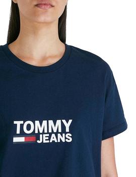 Camiseta Tommy Hilfiger Denim Tjw Flag Tee Mujer a