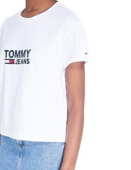 Camiseta Tommy Hilfiger Tjw Flag Tee Mujer blanca