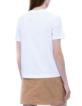 Camiseta Calvin Klein Satin Monogram Relax blanco