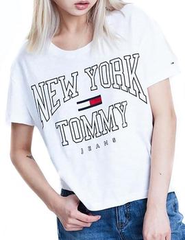 Camiseta Tommy Denim Tjw Boxy New York blanco