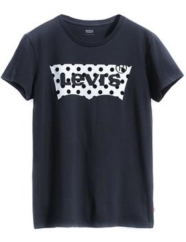 Camiseta Levi’s The Perfect Tee Polka Dot negro
