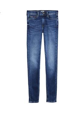Vaqueros Tommy Jeans Mid Rise Skinny Nora azul