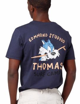 Camiseta Edmmond Studios Thomas Surf marino hombre