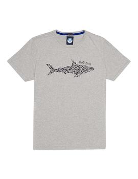 Camiseta North Sails  S/S W/ Graphic gris hombre