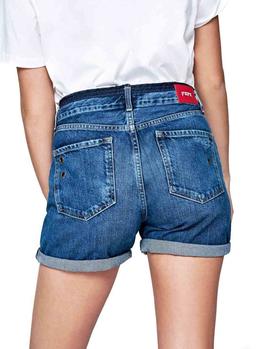 Shorts Pepe Jeans Mary Revive denim azul mujer