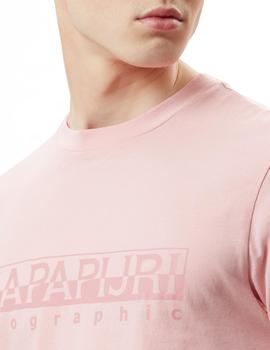 Camiseta Napapijri Sevora rosa pálido hombre