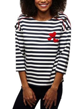 Camiseta Naf Naf KENT141AD marino mujer