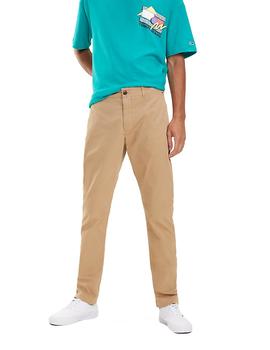 Pantalones Tommy Jeans Slim Chino camel hombre