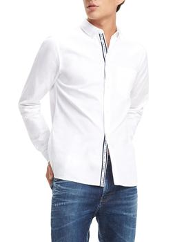 Camisa Tommy Jeans Solid Twill blanco hombre