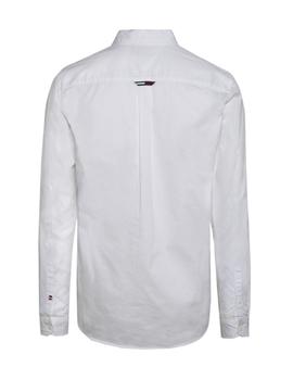 Camisa Tommy Jeans Solid Twill blanco hombre