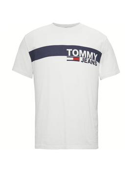Camiseta Tommy Jeans Essential Box Logo blanco