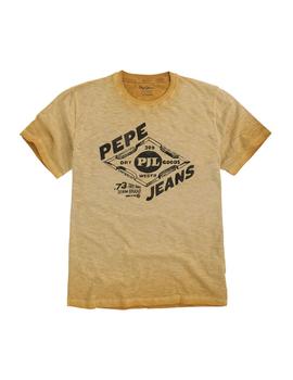 Camiseta Pepe Jeans Steven mostaza hombre