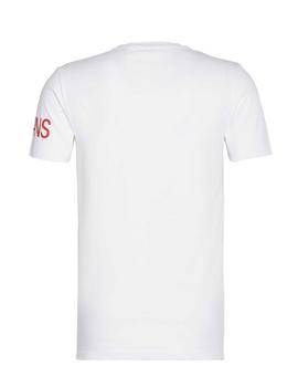 Camiseta Calvin Klein Institutional Logo blanco hombre