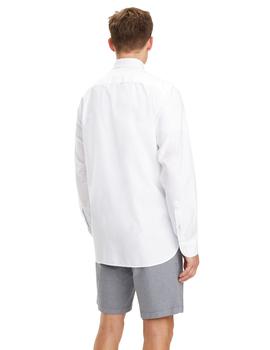 Camisa Tommy Hilfiger Organic Oxford blanco hombre
