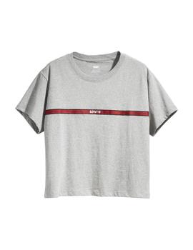 Camiseta Levi’s Graphic Varsity gris mujer