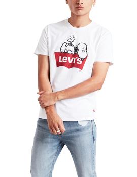 Abrazadera Morbosidad Gaseoso Camiseta Levi's x Peanuts Graphic Set In Neck blanco hom