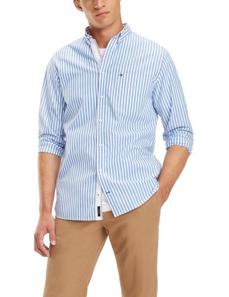 empezar Contemporáneo exégesis Camisa Tommy Hilfiger Organic Oxford Stripe azul/blanco
