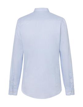 Camisa Hackett Mini Diamond Multi Trim azul/blanco