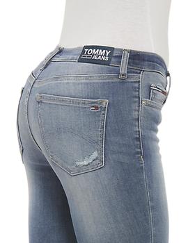 Vaqueros Tommy Jeans Mid Rise Skinny Nora azul mujer