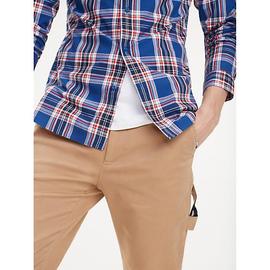 Camisa Tommy Jeans Essential Multi Check azul hombre