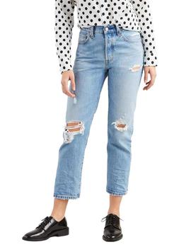 Vaqueros Levi’s 501 Crop Authentically Yours azul mujer