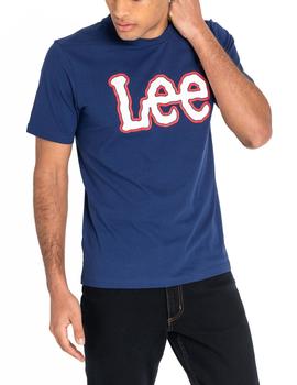 Camiseta Lee Logo azul hombre