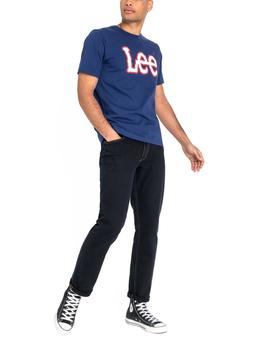 Camiseta Lee Logo azul hombre
