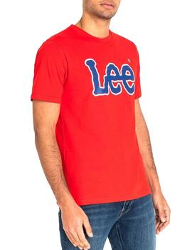 Camiseta Lee Logo rojo hombre