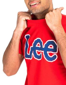 Camiseta Lee Logo rojo hombre