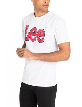 Camiseta Lee Logo blanco hombre
