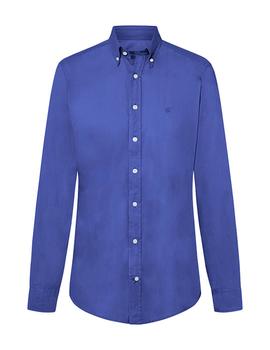 Camisa Hackett Dye Delave Oxford azul hombre