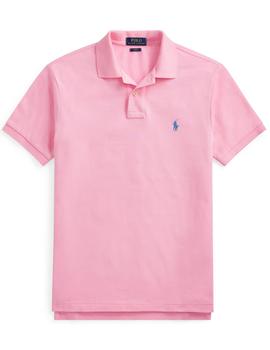 Polo Slim Ralph Lauren Logo rosa hombre