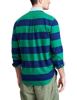 Camisa Sport Ralph Lauren Rayas marino/verde hombre