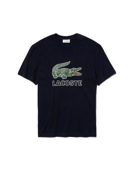 Camiseta Logo Lacoste TH6386 marino hombre
