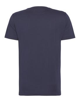 Camiseta Calvin Klein Monogram Box Logo Slim marino hombre