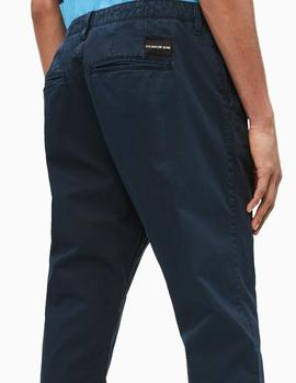 Pantalones Calvin Klein 056 Tapered Chino marino hombre