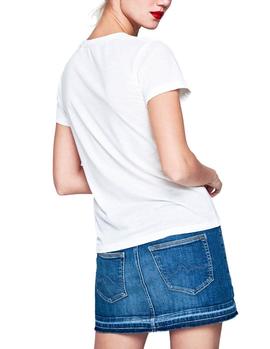 Camiseta Pepe Jeans Dhalia blanco mujer