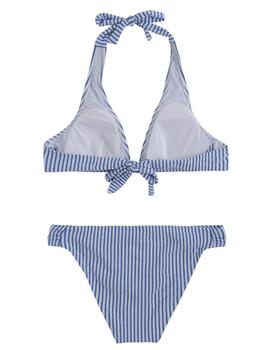 Bikini Pepe Jeans Doris Rayas azul/blanco mujer