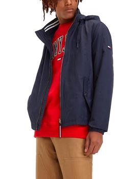 Cazadora Tommy Jeans Essential Hooded marino hombre