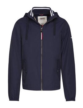 Cazadora Tommy Jeans Essential Hooded marino hombre