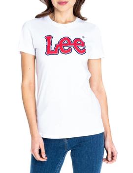 Camiseta Lee Logo blanco mujer