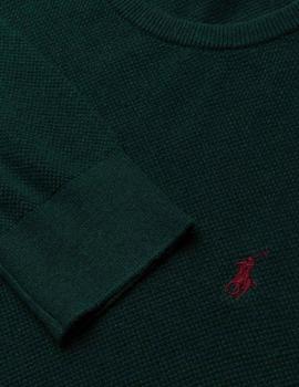 Jersey Polo Ralph Lauren Pima Texture verde hombre