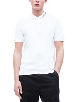 Polo Calvin Klein Collar Embroidery blanco hombre