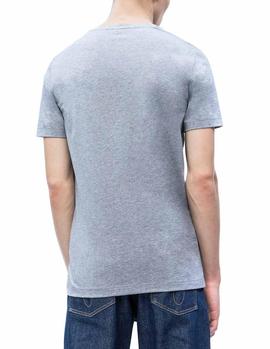 Camiseta Calvin Klein Graphic Chest Slim gris hombre