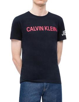 Camiseta Calvin Klein Institutional Logo negro hombre