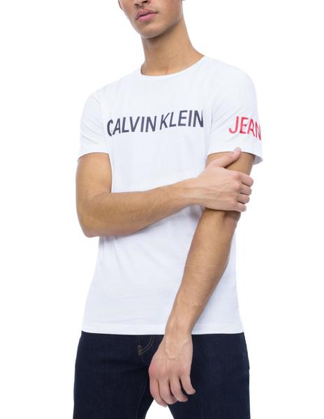 Camiseta Calvin Klein Institutional Logo blanco