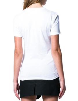 Camiseta Calvin Klein Star Box Logo blanco mujer